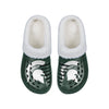 Michigan State Spartans NCAA Womens Sherpa Lined Glitter Clog