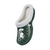 Michigan State Spartans NCAA Womens Sherpa Lined Glitter Clog