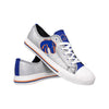 Boise State Broncos NCAA Womens Glitter Low Top Canvas Shoes