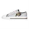 Colorado Buffaloes NCAA Womens Glitter Low Top Canvas Shoes