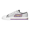 James Madison Dukes NCAA Womens Glitter Low Top Canvas Shoes