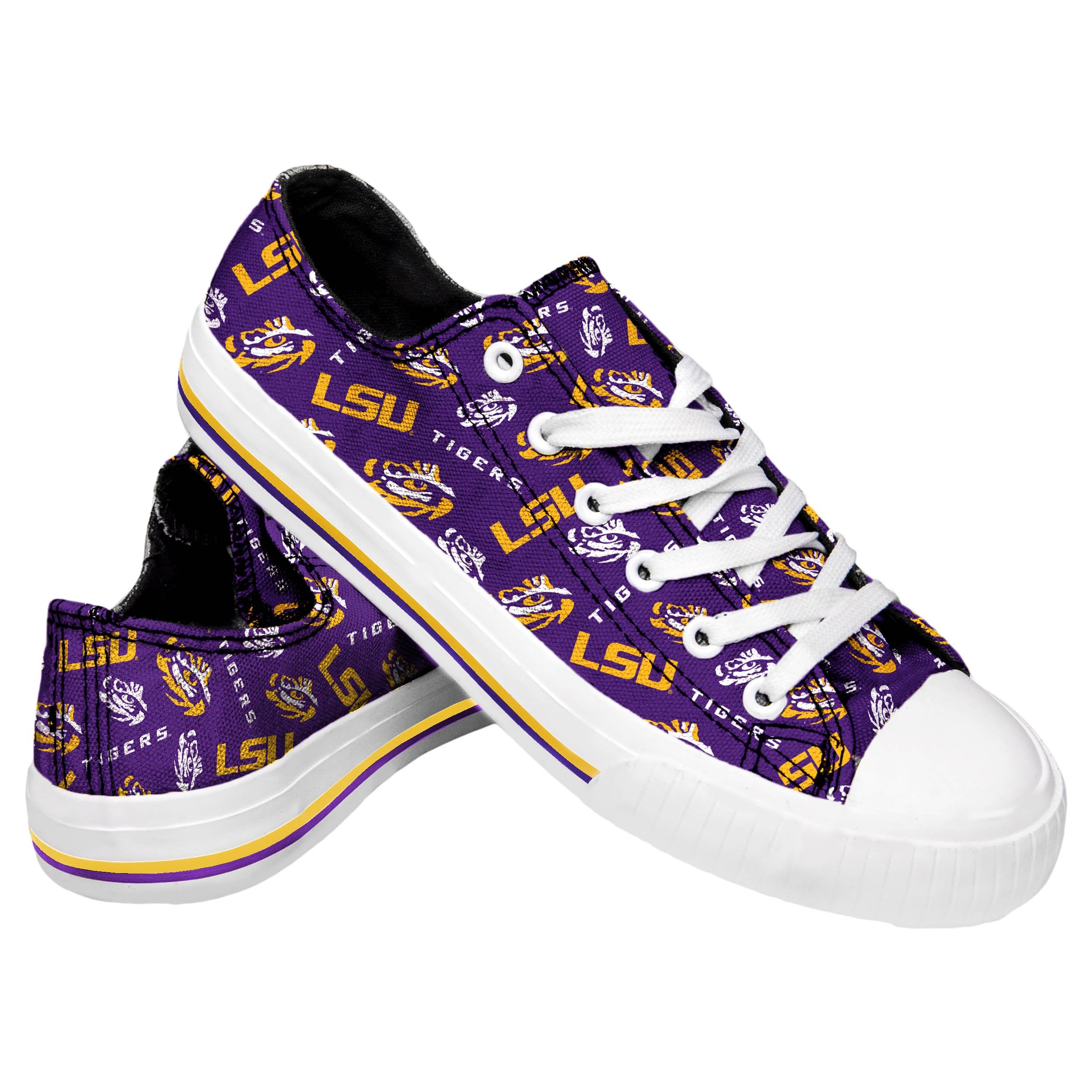 Milwaukee Brewers Women's Low Top Repeat Print Canvas Shoes