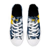 Michigan Wolverines NCAA Womens Low Top Tie-Dye Canvas Shoe