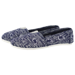 Penn State Nittany Lions NCAA Womens Script Print Canvas Shoes