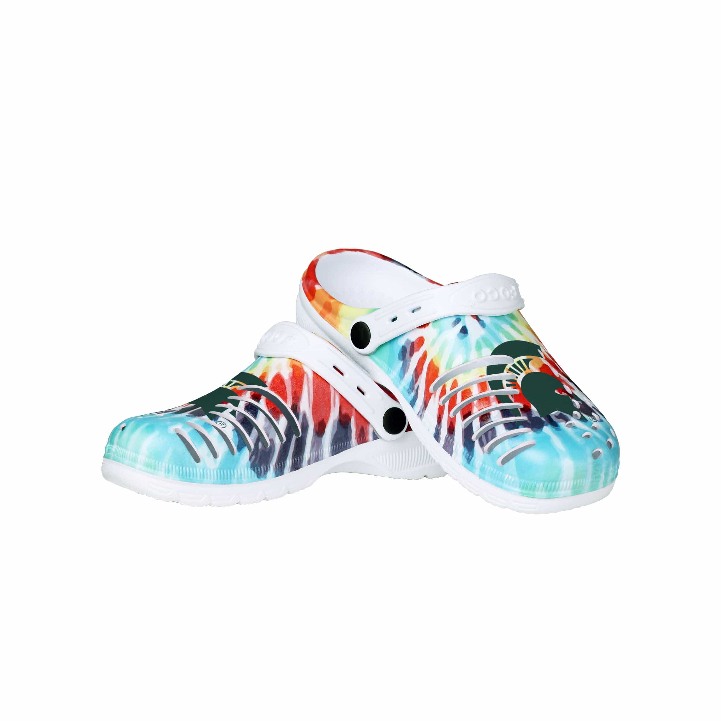 Youth Milwaukee Brewers FOCO Tie-Dye Canvas Sneakers