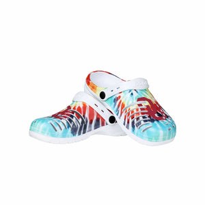 Oklahoma Sooners NCAA Womens Tie-Dye Clog With Strap