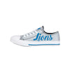 Detroit Lions NFL Womens Color Glitter Low Top Canvas Shoes