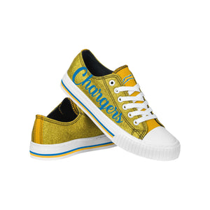 Tennessee Titans NFL Womens Glitter Low Top Canvas Shoes