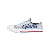 New York Giants NFL Womens Color Glitter Low Top Canvas Shoes