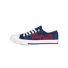 New England Patriots NFL Womens Color Glitter Low Top Canvas Shoes