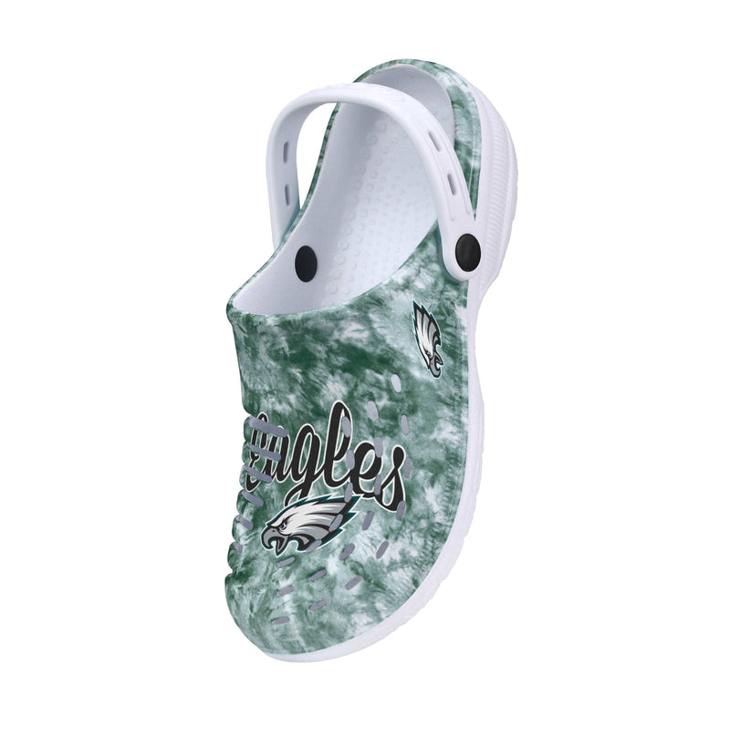 Philadelphia Eagles Tie-Dye Clog With Strap FOCO