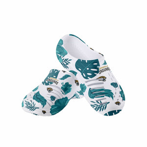 Jacksonville Jaguars NFL Womens Floral White Clog