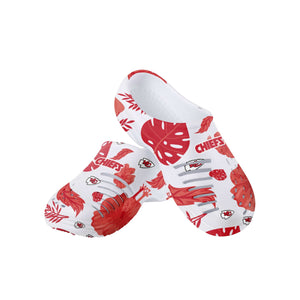 Kansas City Chiefs NFL Womens Floral White Clog
