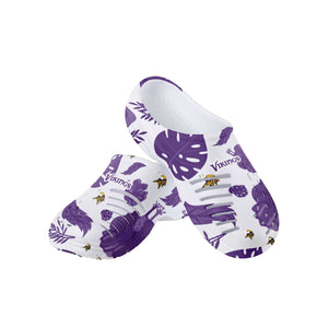 Minnesota Vikings NFL Womens Floral White Clog