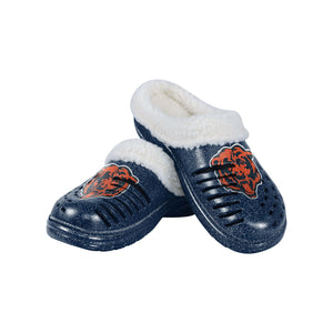 Chicago Bears NFL Womens Sherpa Lined Glitter Clog