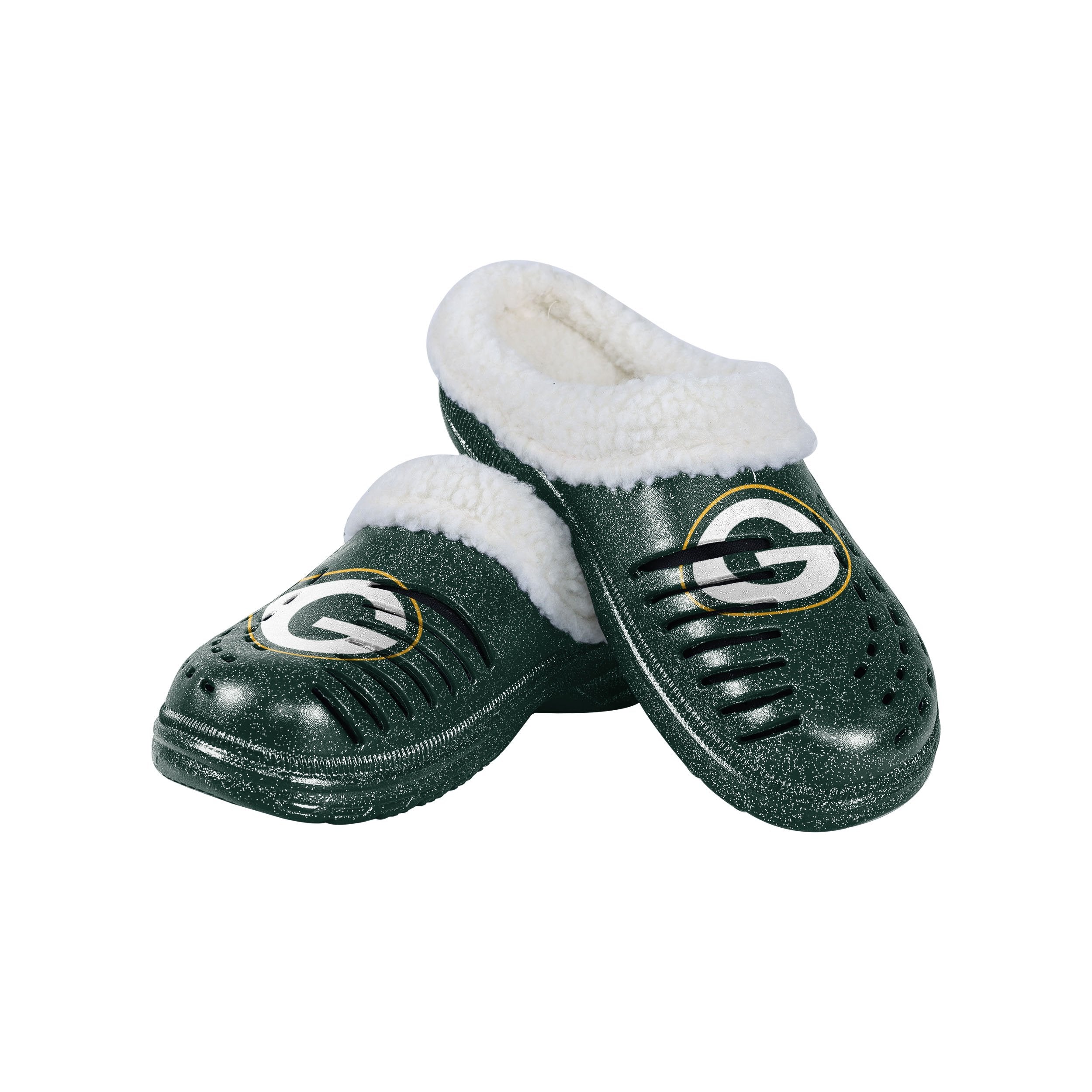 Green Bay Packers FOCO Women's Flower Canvas Allover Shoes - Green