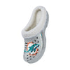 Miami Dolphins NFL Womens Sherpa Lined Glitter Clog