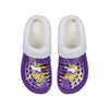 Minnesota Vikings NFL Womens Sherpa Lined Glitter Clog