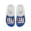 New York Giants NFL Womens Sherpa Lined Glitter Clog