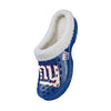 New York Giants NFL Womens Sherpa Lined Glitter Clog