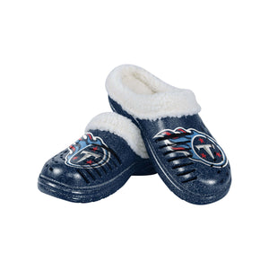Tennessee Titans NFL Womens Sherpa Lined Glitter Clog