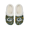 Green Bay Packers NFL Womens Sherpa Lined Logo Love Clog