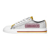 Washington Commanders NFL Womens Glitter Low Top Canvas Shoe