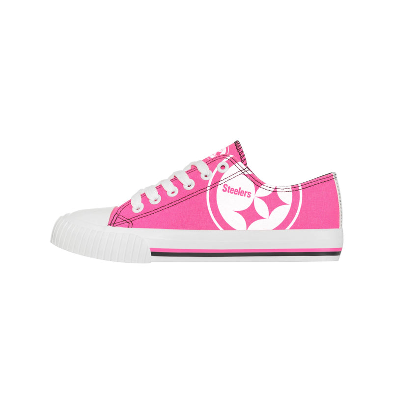 Pittsburgh Steelers Womens Highlights Low Top Canvas Shoe, Size: 6