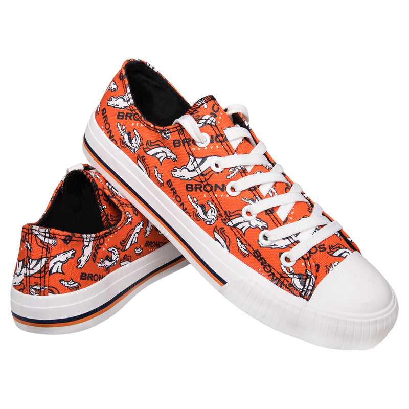 Pittsburgh Steelers NFL Womens Low Top Repeat Print Canvas Shoes