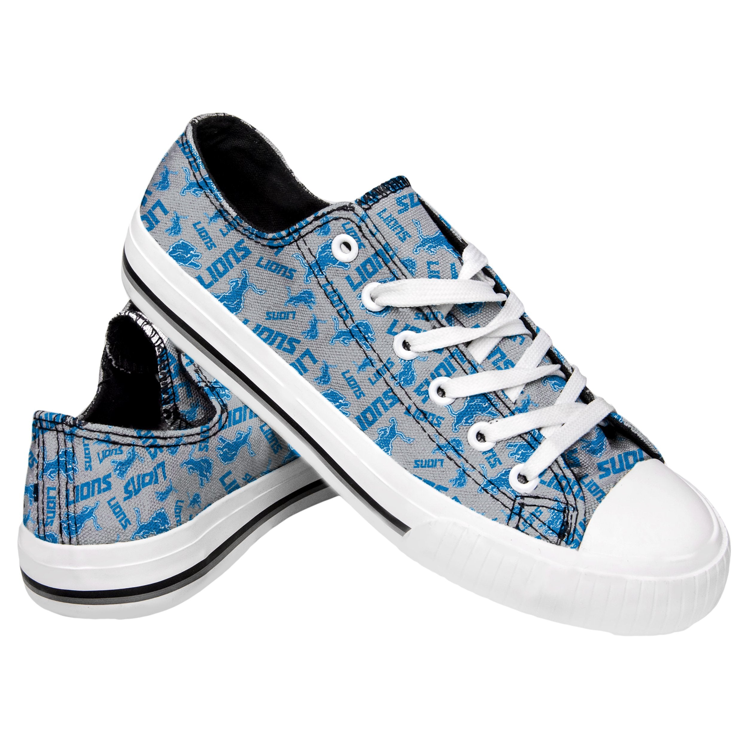 Lowest Price Detroit Lions Women's Shoes Low Top