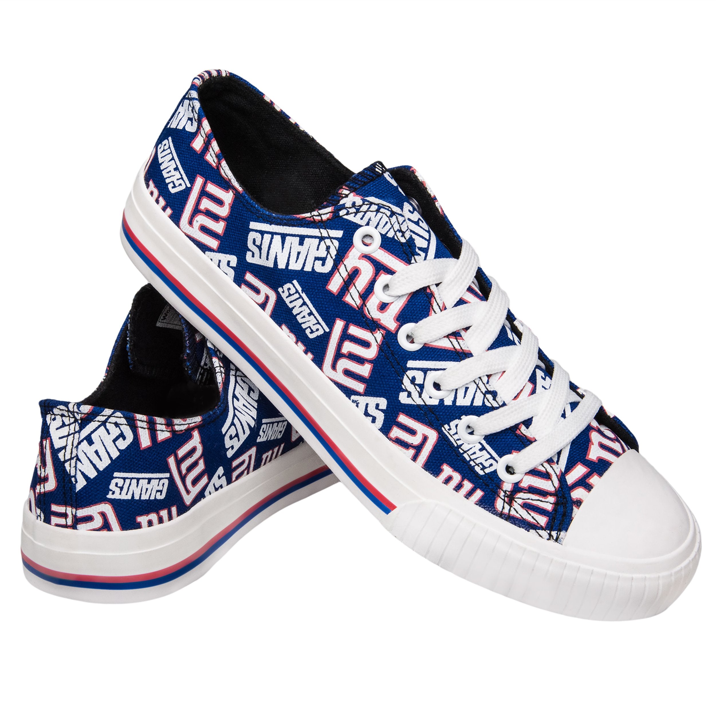 Milwaukee Brewers Women's Low Top Repeat Print Canvas Shoes