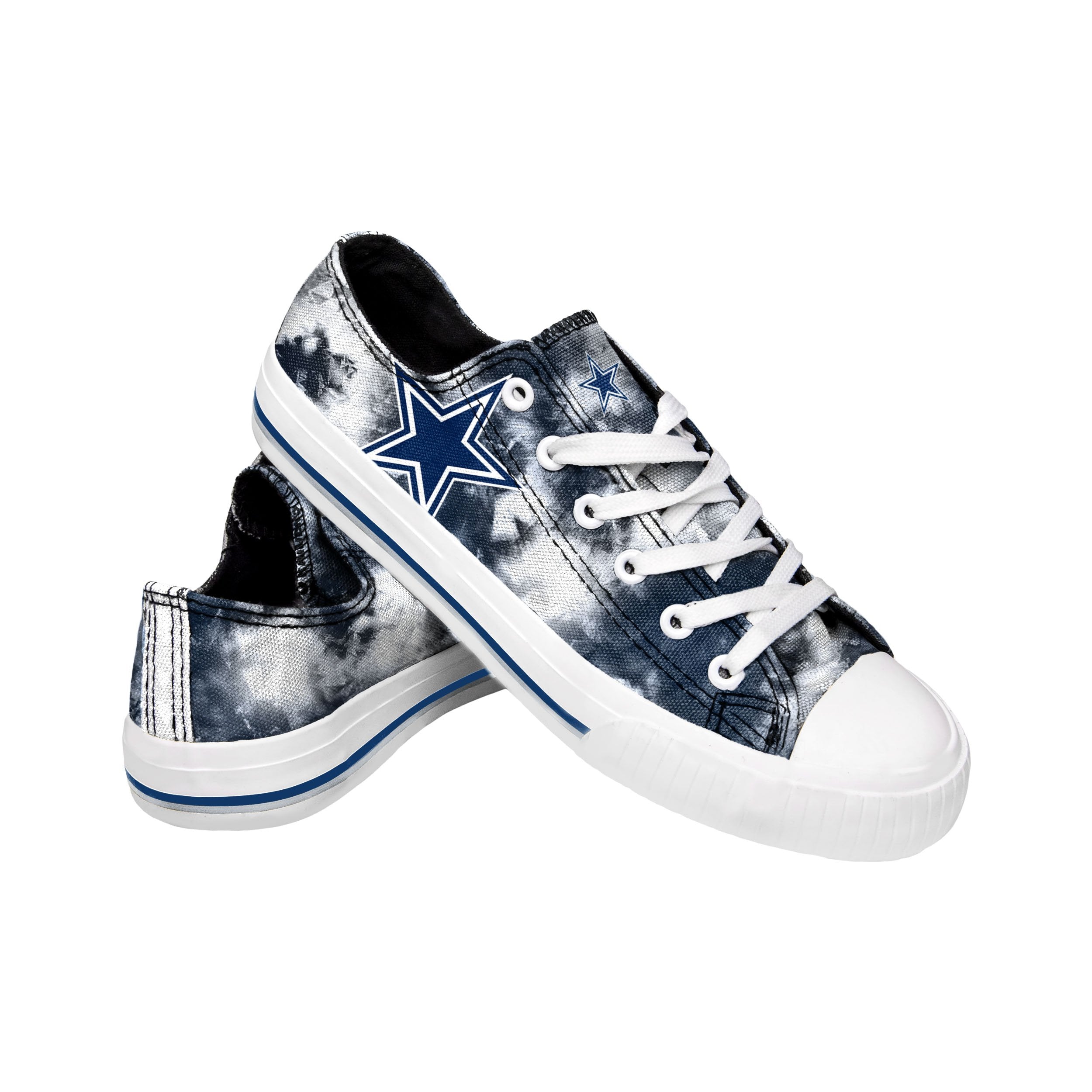 FOCO Women's Dallas Cowboys Low Top Repeat Print Canvas Shoes