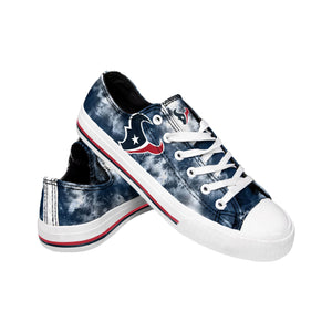 Houston Texans NFL Womens Low Top Tie-Dye Canvas Shoe