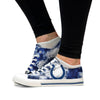 Indianapolis Colts NFL Womens Low Top Tie-Dye Canvas Shoe