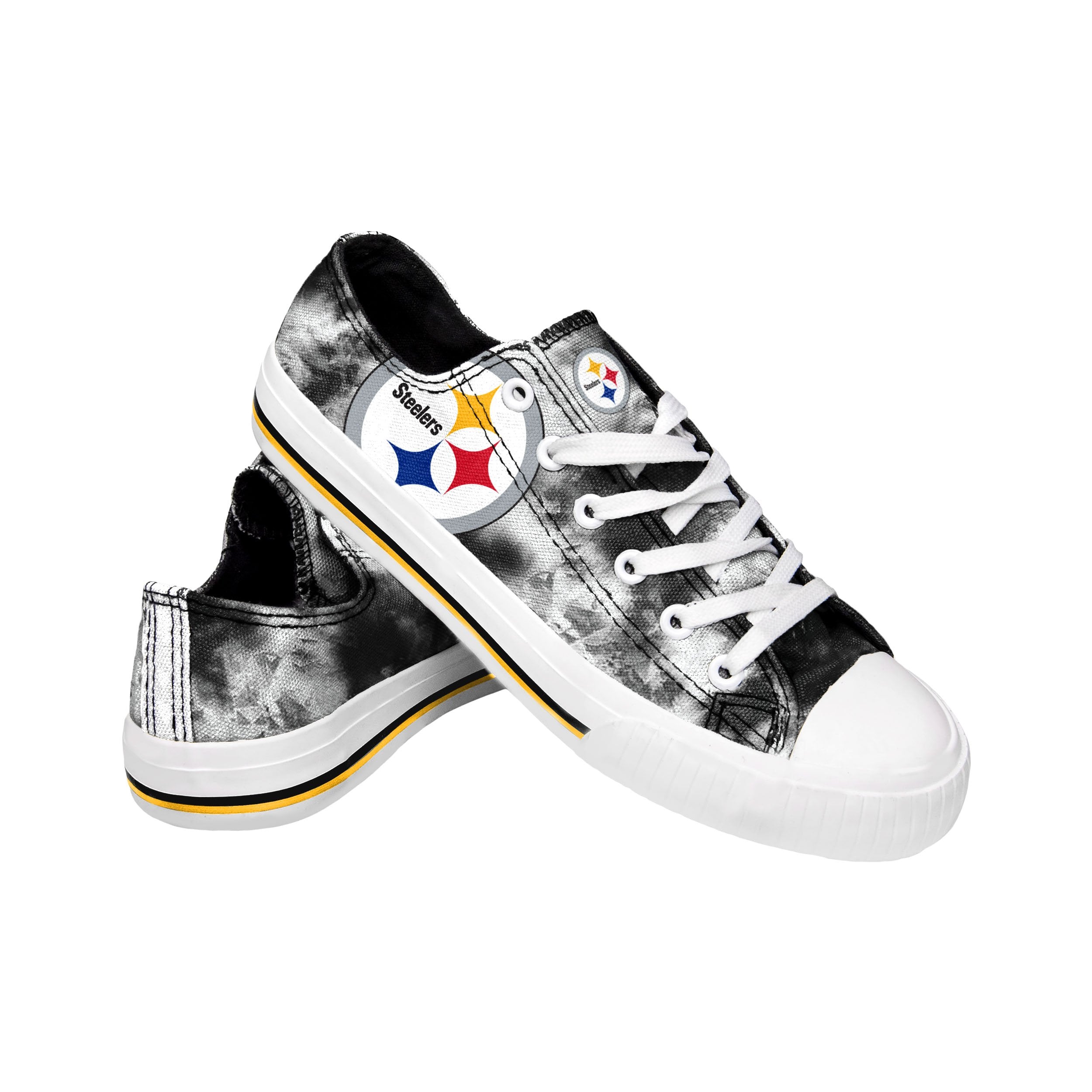 Pittsburgh Steelers FOCO Women's Glitter Sneakers