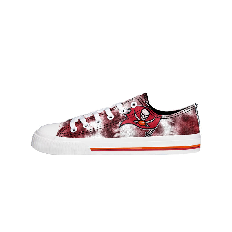 FOCO Pittsburgh Steelers NFL Womens Low Top Tie Dye Canvas Shoes - 8