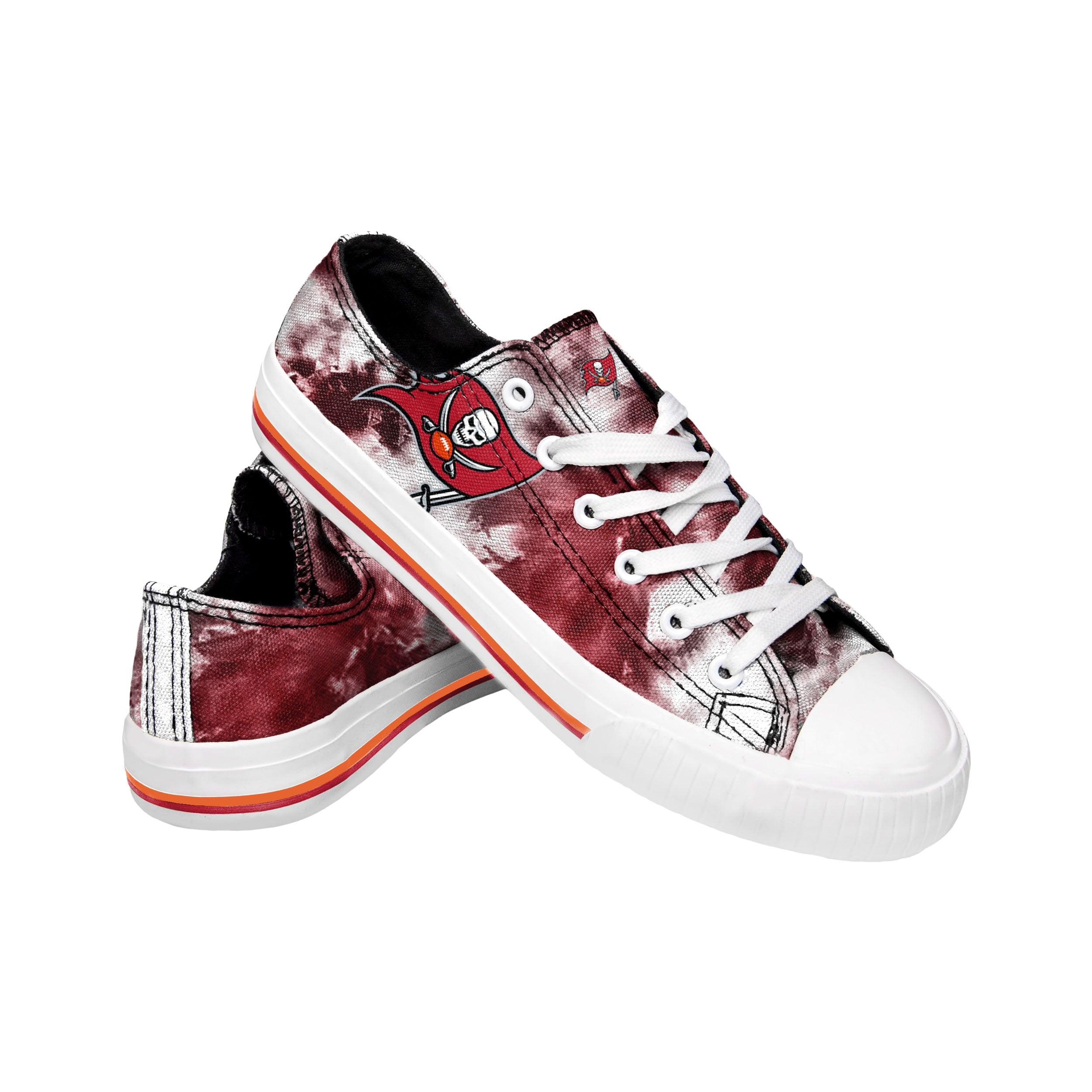 Youth FOCO Tampa Bay Buccaneers Tie-Dye Canvas Sneakers