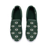 Green Bay Packers NFL Womens Repeat Logo Slip On Canvas Shoe