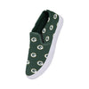 Green Bay Packers NFL Womens Repeat Logo Slip On Canvas Shoe