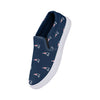 New England Patriots NFL Womens Repeat Logo Slip On Canvas Shoe