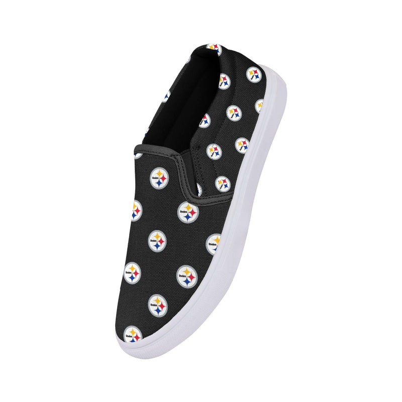 Pittsburgh Steelers NFL Womens Low Top Repeat Print Canvas Shoes