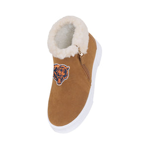 Chicago Bears NFL Womens Fuzzy Brim Zipper Boot