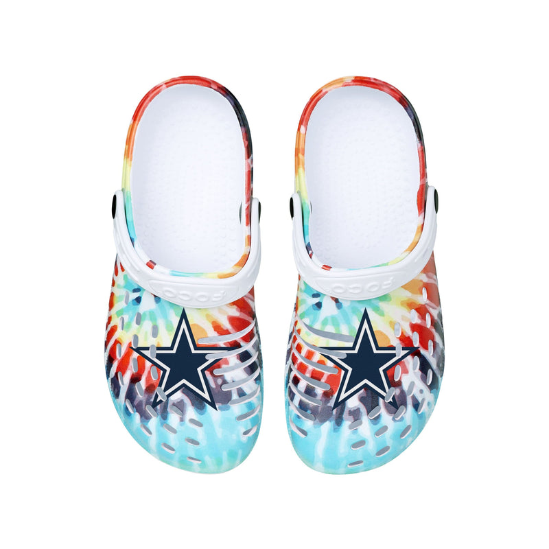 Dallas Cowboys NFL Mens Tie-Dye Clog with Strap