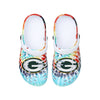 Green Bay Packers NFL Womens Tie-Dye Clog With Strap