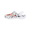 Cincinnati Bengals NFL Womens White Stripe Clog With Strap