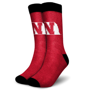 Nebraska Cornhuskers NCAA Primetime Socks