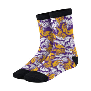 Minnesota Vikings NFL Logo Blast Socks