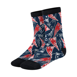 New England Patriots NFL Logo Blast Socks