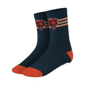 Chicago Bears NFL Team Stripe Crew Socks