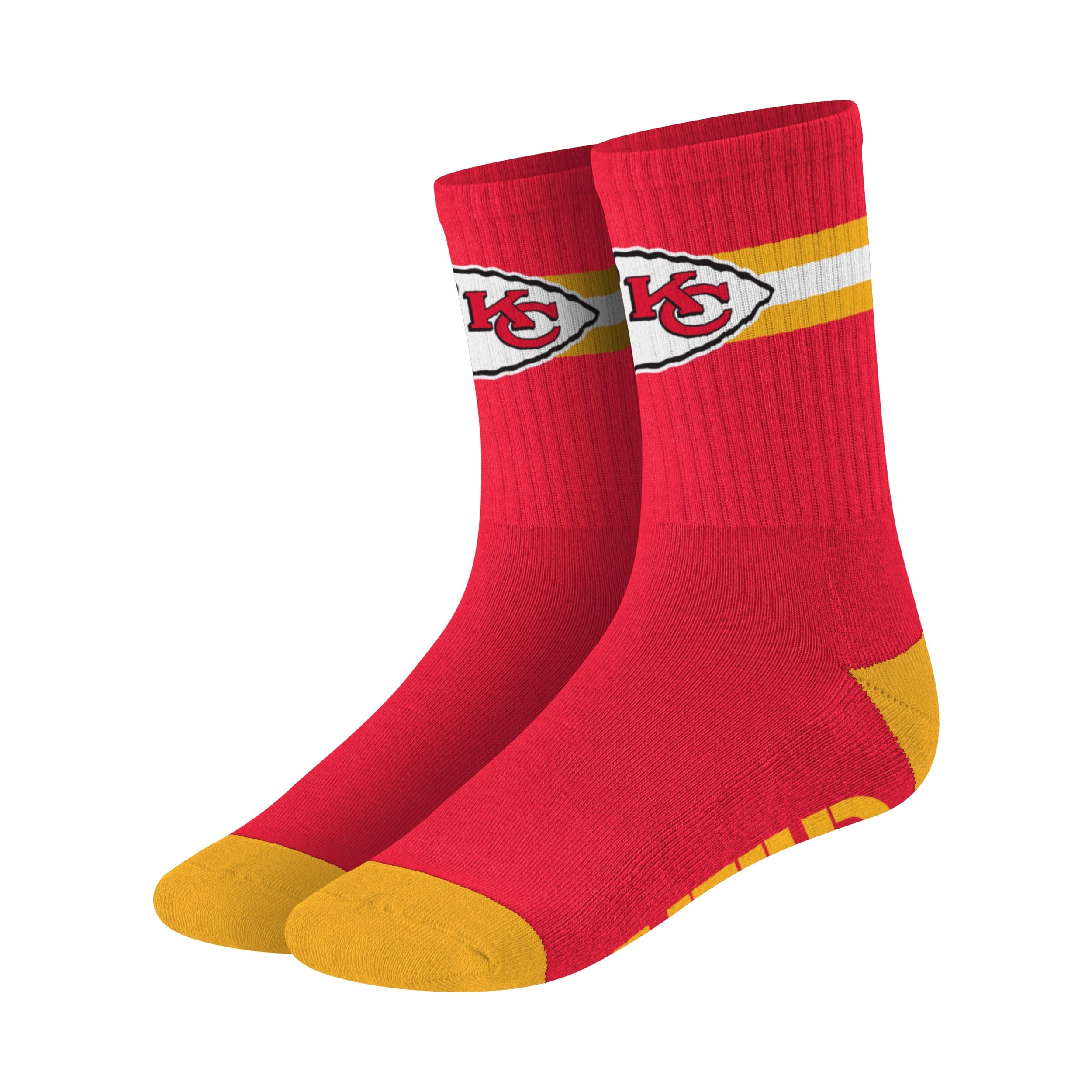 FOCO NFL Mens NFL Team Stripe Crew Socks